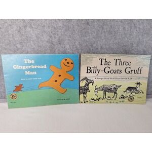 Vintage Scholastic Books The Gingerbread Man & Three Billy Goats Gruff Lot of 2